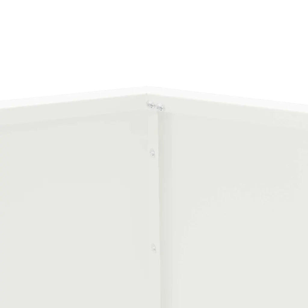 Fioriera | Cassetta per fiori | Vaso Bianco 100 x 100 x 80 cm Acciaio