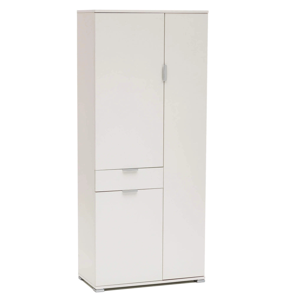 ARMADIO CON 3 ANTE E 1 CASSETTO BIANCO 75 X 38 X H174 CM