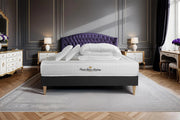 Pacchetto letto completo - Materasso 200x200cm + Box spring con doghe (kit) + 2 cuscini + Piumino - Nottingham