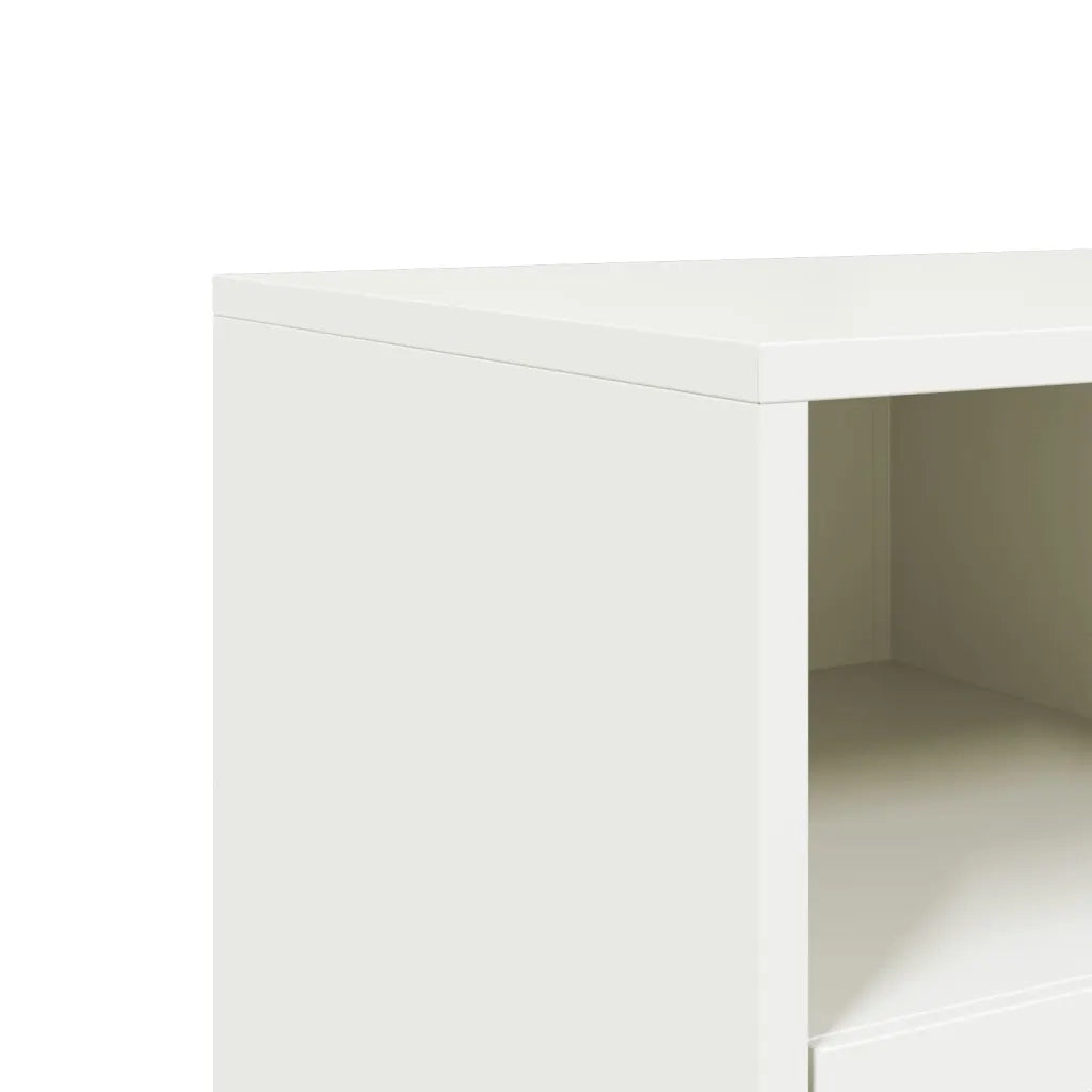 Mobile TV Bianco 68x39x43,5 cm in Acciaio 846703