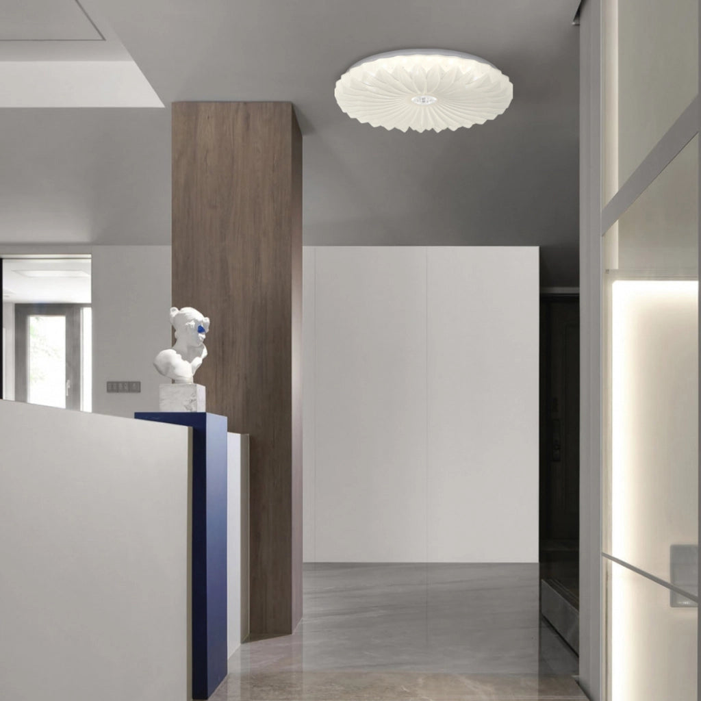 Plafoniera Zivora bianca Ø40cm effetto stellare LED 23W