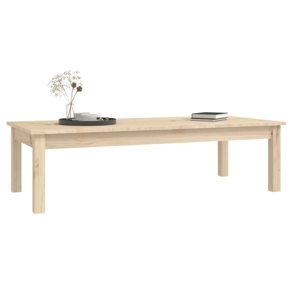Tavolino da Salotto 110x50x30 cm Legno Massello di Pino 814234