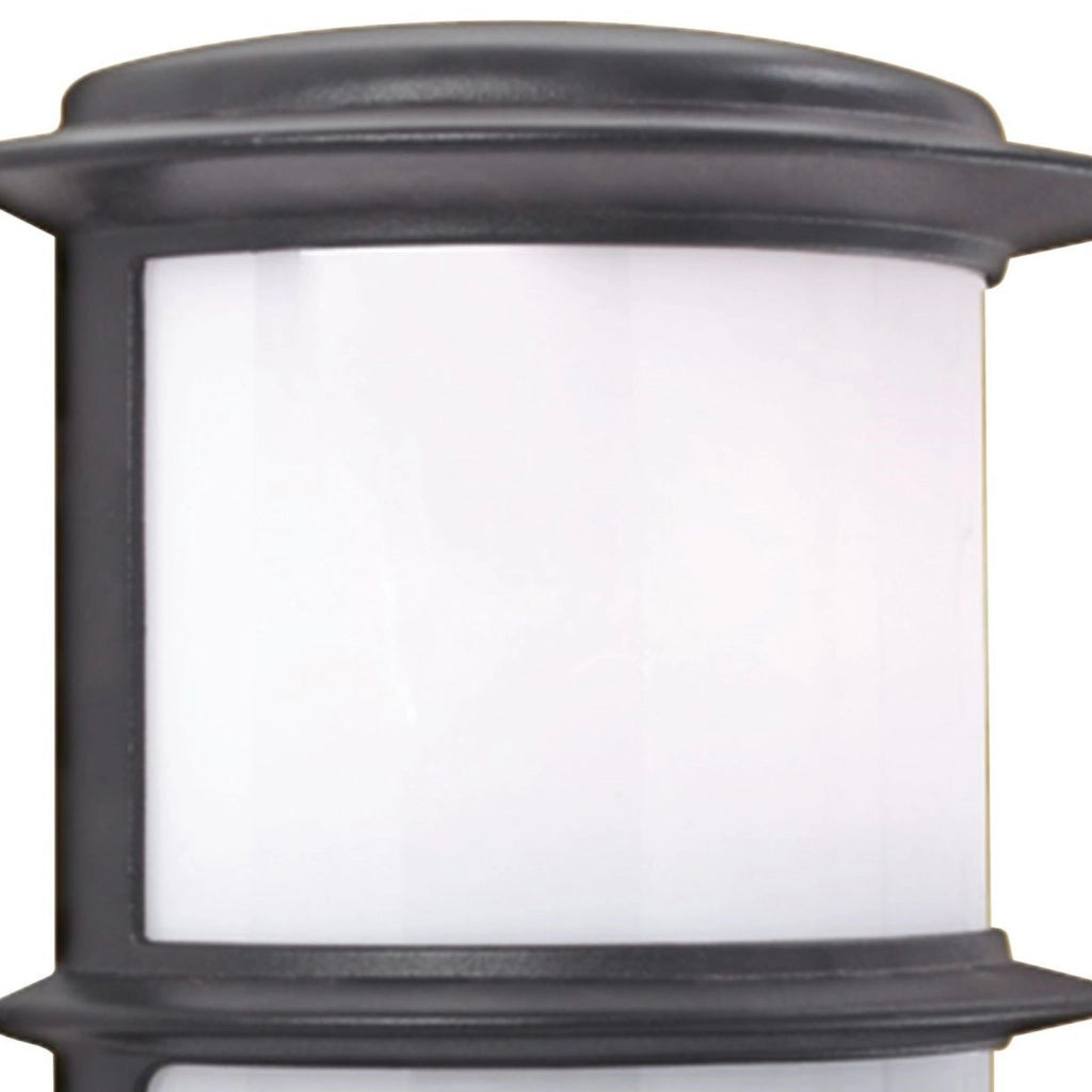 Stroud Applique - Metallo nero e policarbonato bianco, IP44