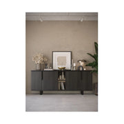 Madia 4 ante palissandro nero Zaira 205x49x83h
