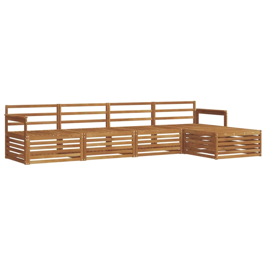 Set di divani da esterno 5 pcs Naturale