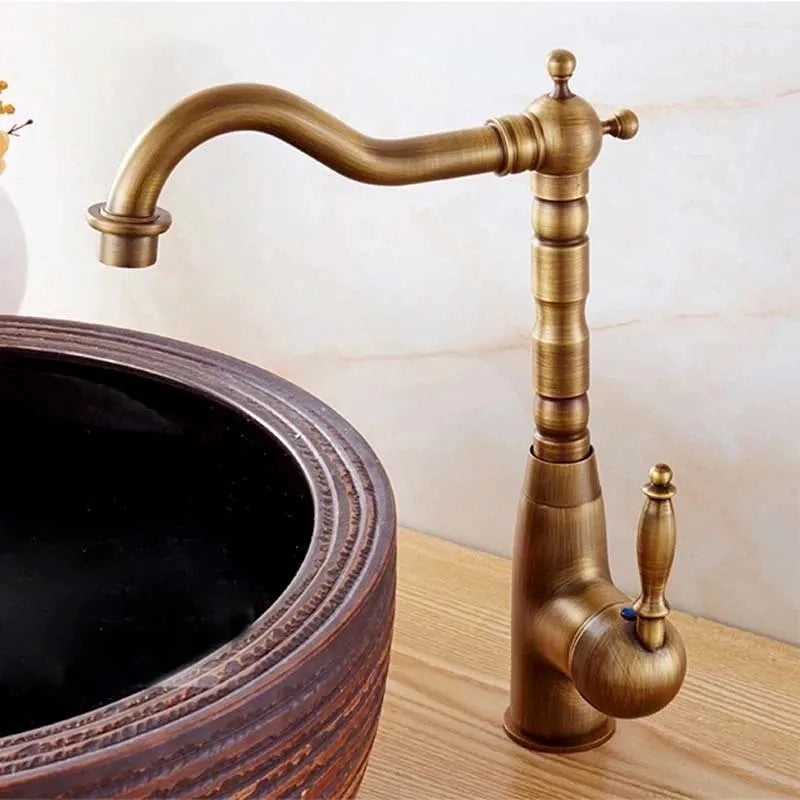 Rubinetto Da Lavabo Bona Old Gold High