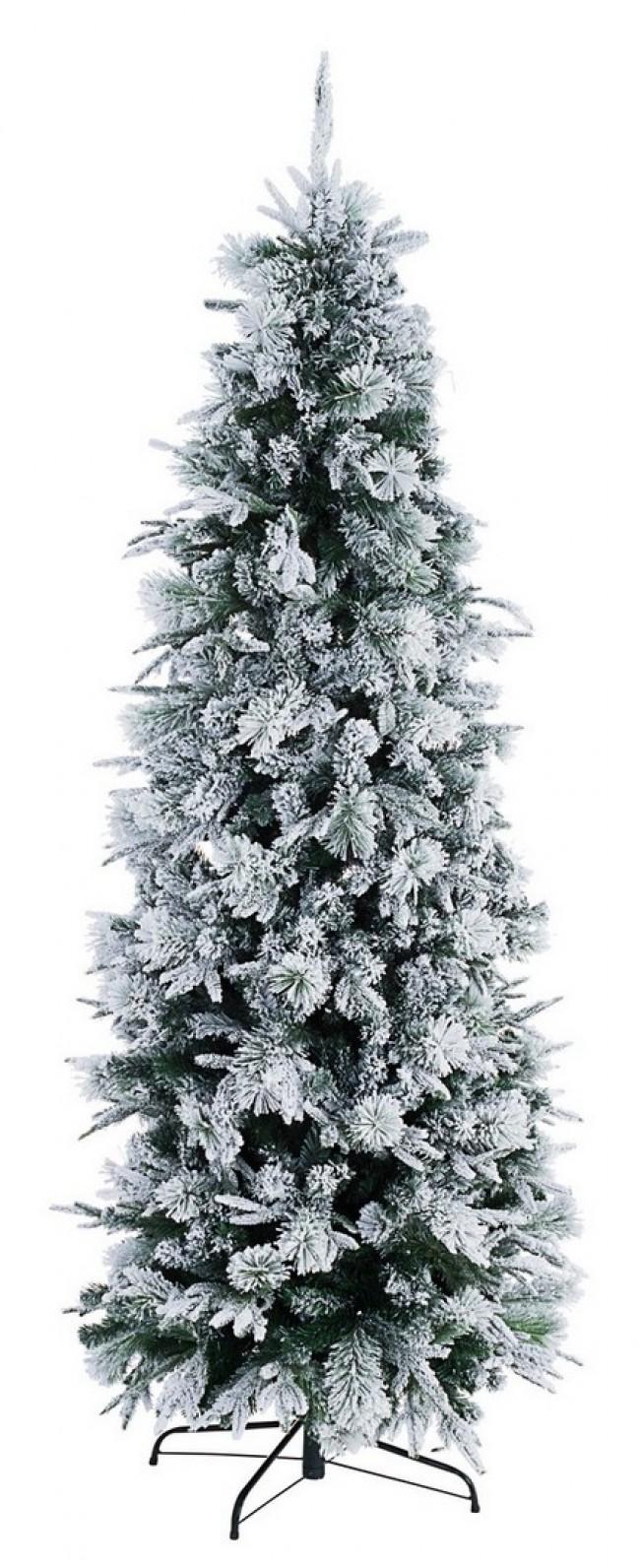 Albero di Natale Artificiale Innevato 240 cm 1196 Rami Verde