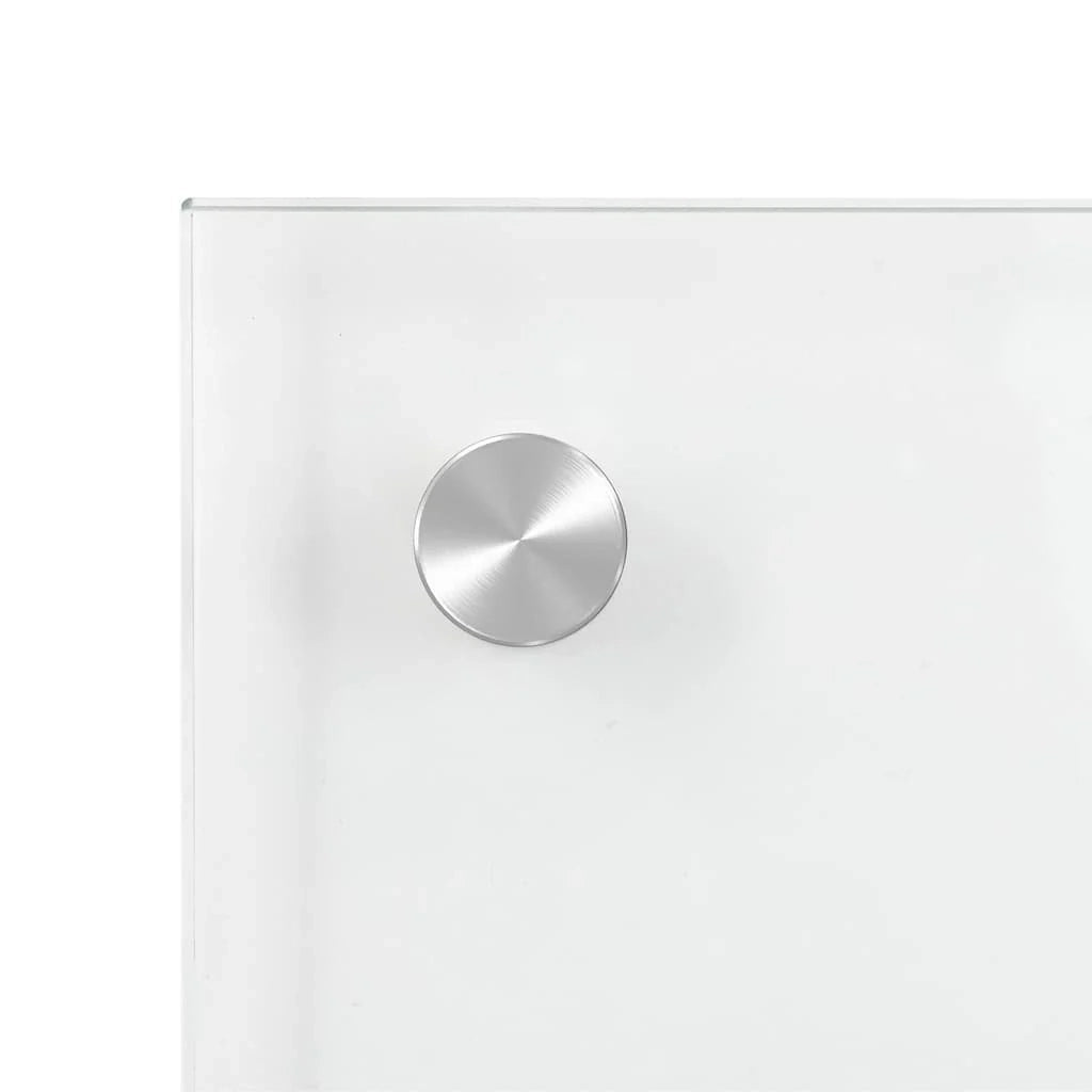 Set di 2 paraschizzi moderni per cucina resistenti al calore 100 x 40 cm in vetro temperato trasparente 02_0056226