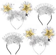 Cintura per Capelli - Stelle Scintillanti - 4 Pezzi - Sostenibile - Accessori per Capelli - Copricapo per Capelli - Adatto a Bambini/Adulti
