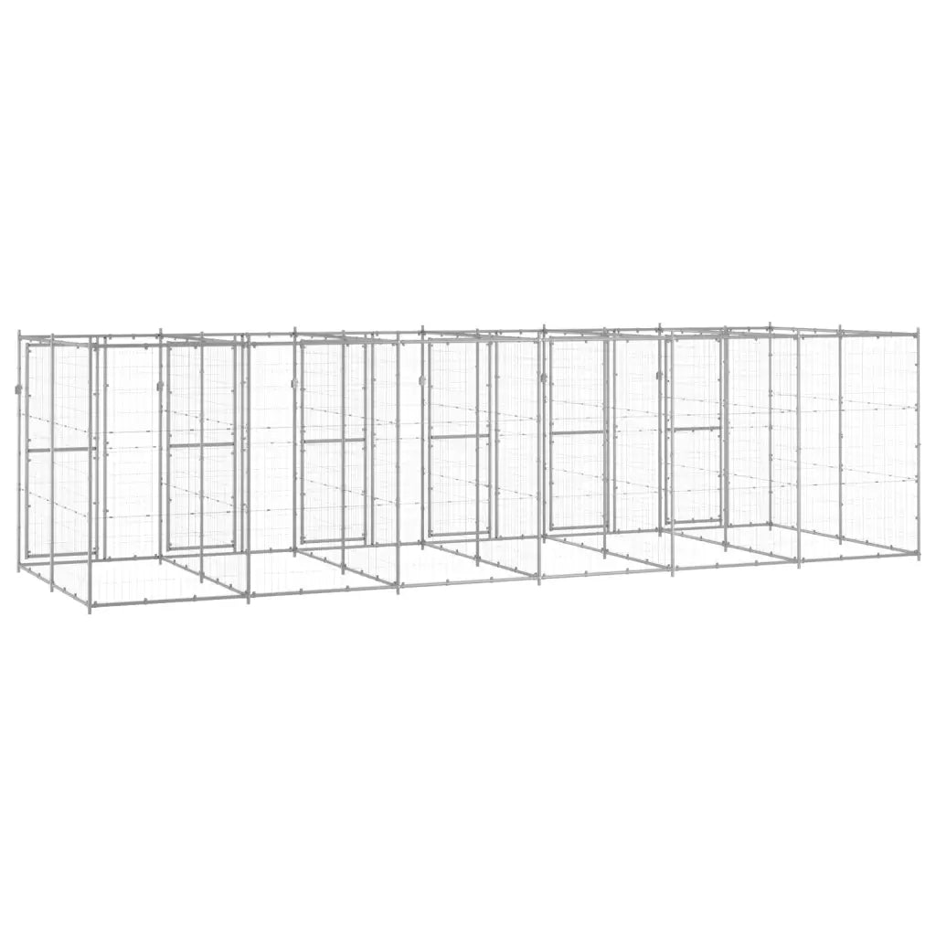 Gabbia per Cani da Esterno in Acciaio Zincato 14,52 mÂ² cod mxl 59966