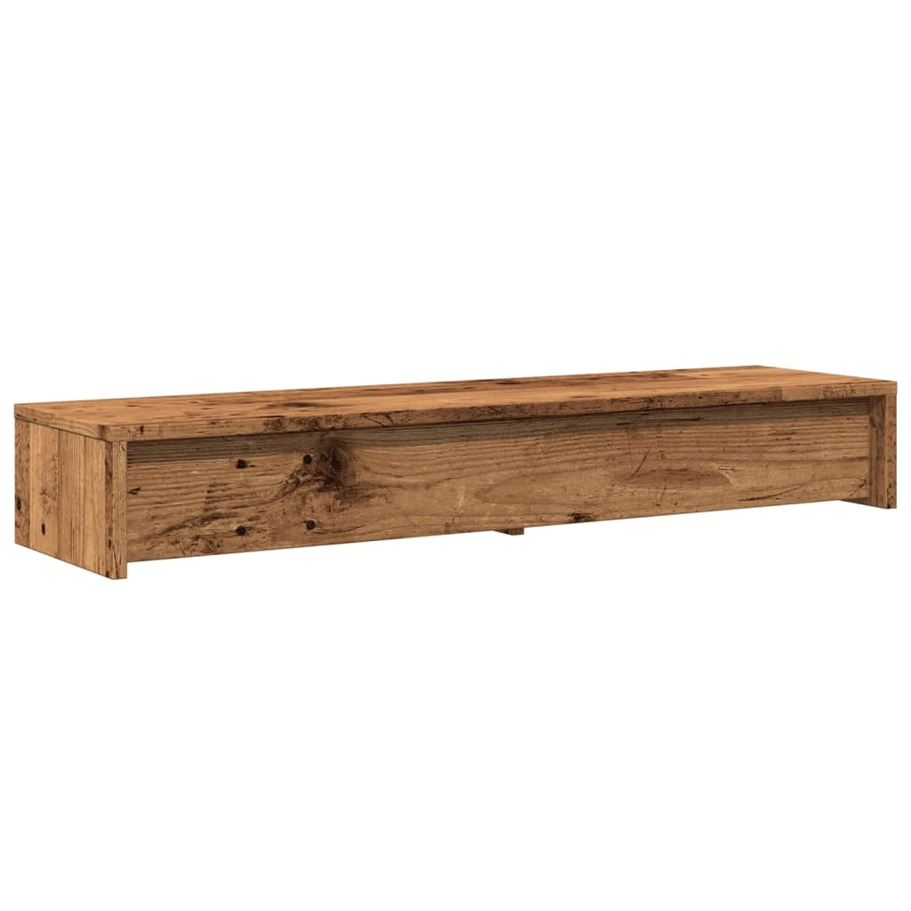 Supporto per monitor mobile da scrivania con cassetti legno invecchiato legno ingegnerizzato marrone 02_0044948