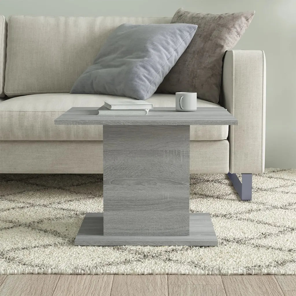 Tavolino da Salotto Grigio Sonoma 55,5x55,5x40 cm in Truciolato 813096