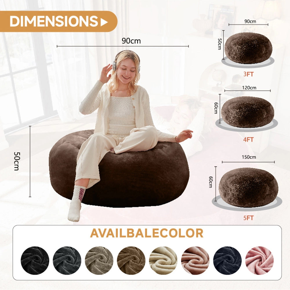 Pouf pera morbido - Xylo - 90cm per adulti camera/balcone