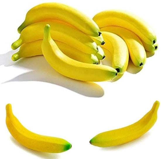 Decorazioni di Frutta Artistiche - 10 Pezzi - Schiuma Ecologica - Decorazione di Frutta - Cucina - Festa - Giallo - Frutta Finta
