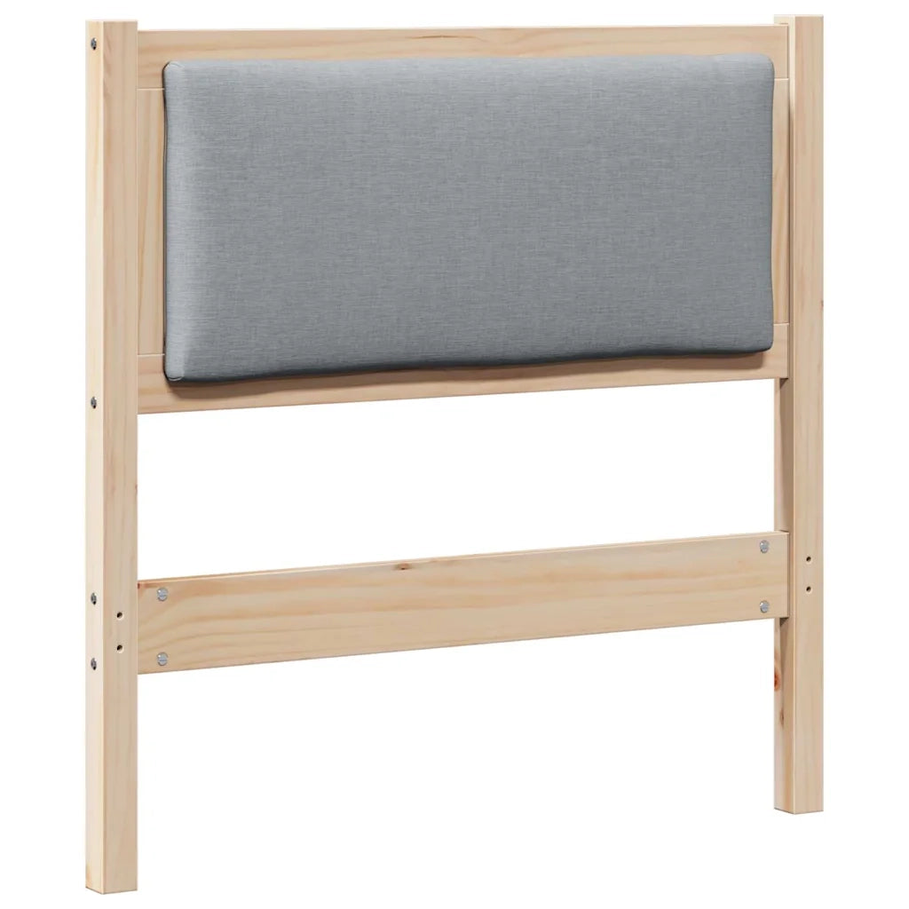 Testiera Altro-Testiera con Cuscini Marrone 80 cm Legno di pino massello 686303