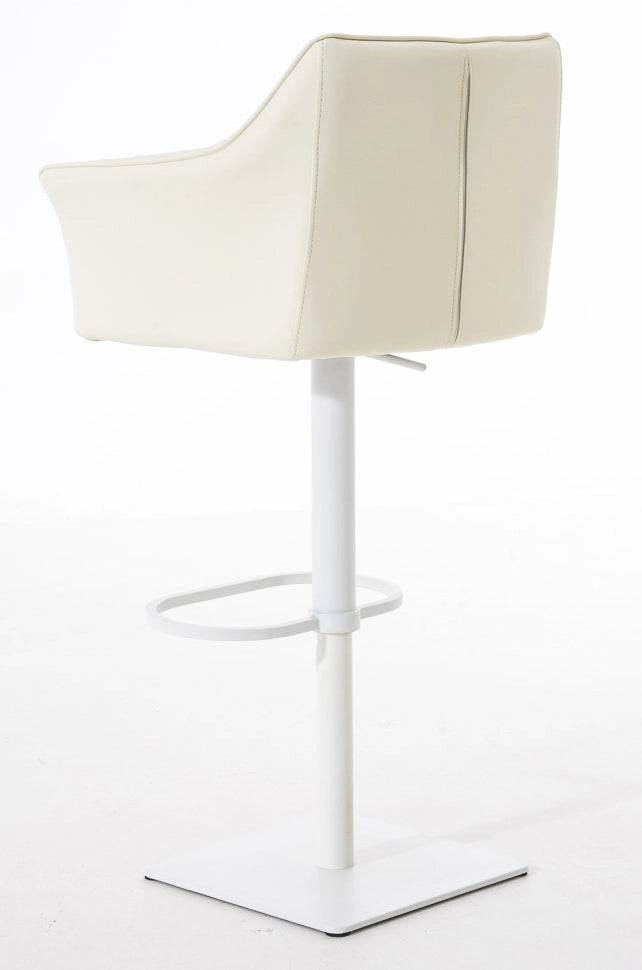 Set 2 sgabelli bar Damaso ecopelle bianco 4