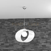 LAP SOSPENSIONE D.40 CM. 1 LUCE BIANCO 1146-S40-BI