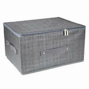 Trade Shop - Box Scatola Salvaspazio Portatutto Contenitore Organizer Cerniera 79416 45x35x20cm -