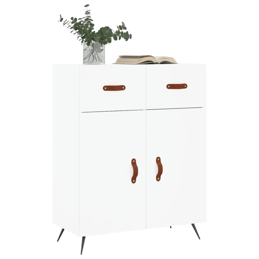 Credenza | Madia | Buffet da pranzo | Armadio da pranzo Bianca 69,5x34x90 cm in Legno Multistrato