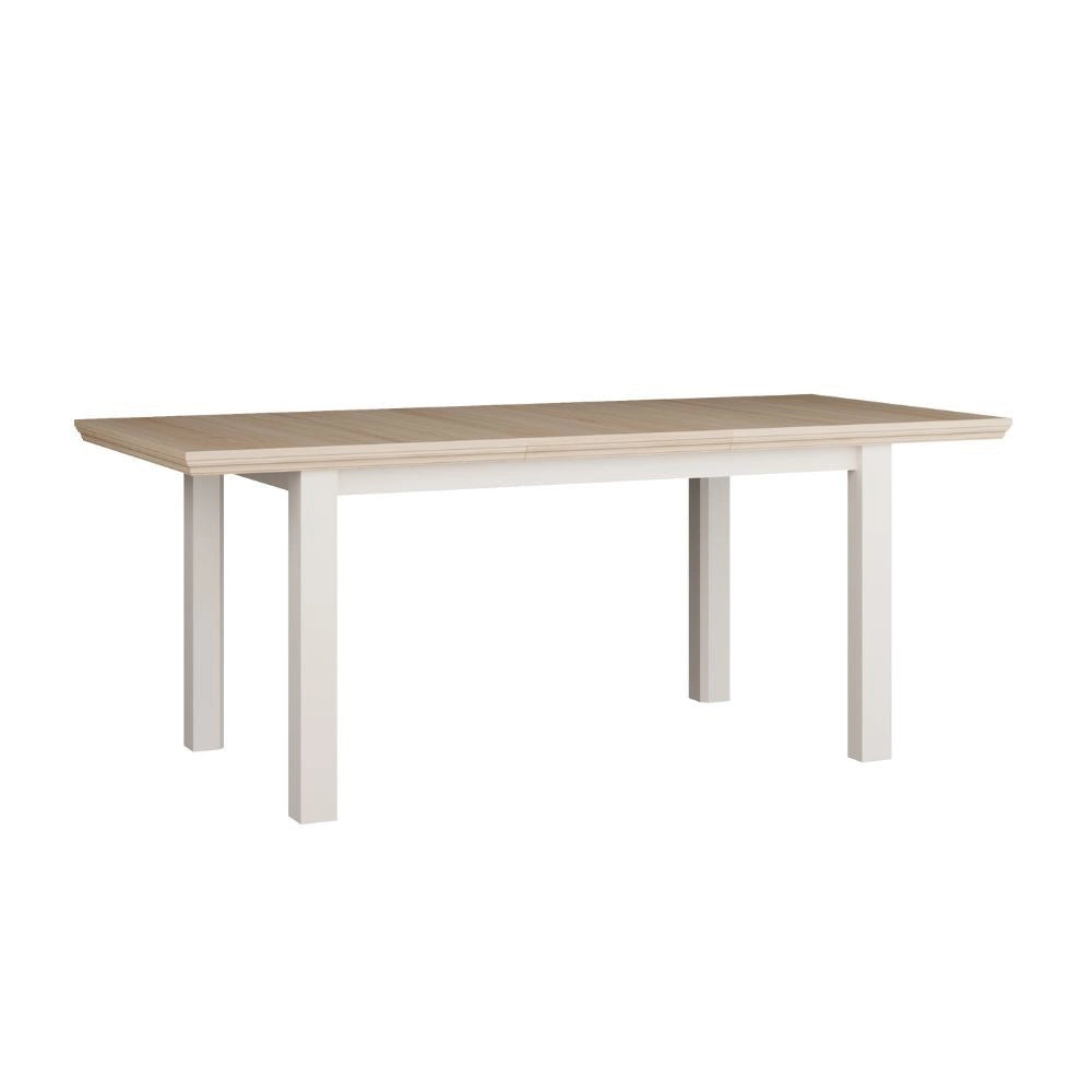 Tavolo Allungabile Essenza Rovere e bianco 150/200 cm – Stile Classico Moderno