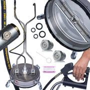 Spazzola Alta Pressione T-Racer 21 SteelSpin – 3200 PSI, 53 cm, 4 Ugelli Rotanti | Compatibile con Idropulitrici 3/8"