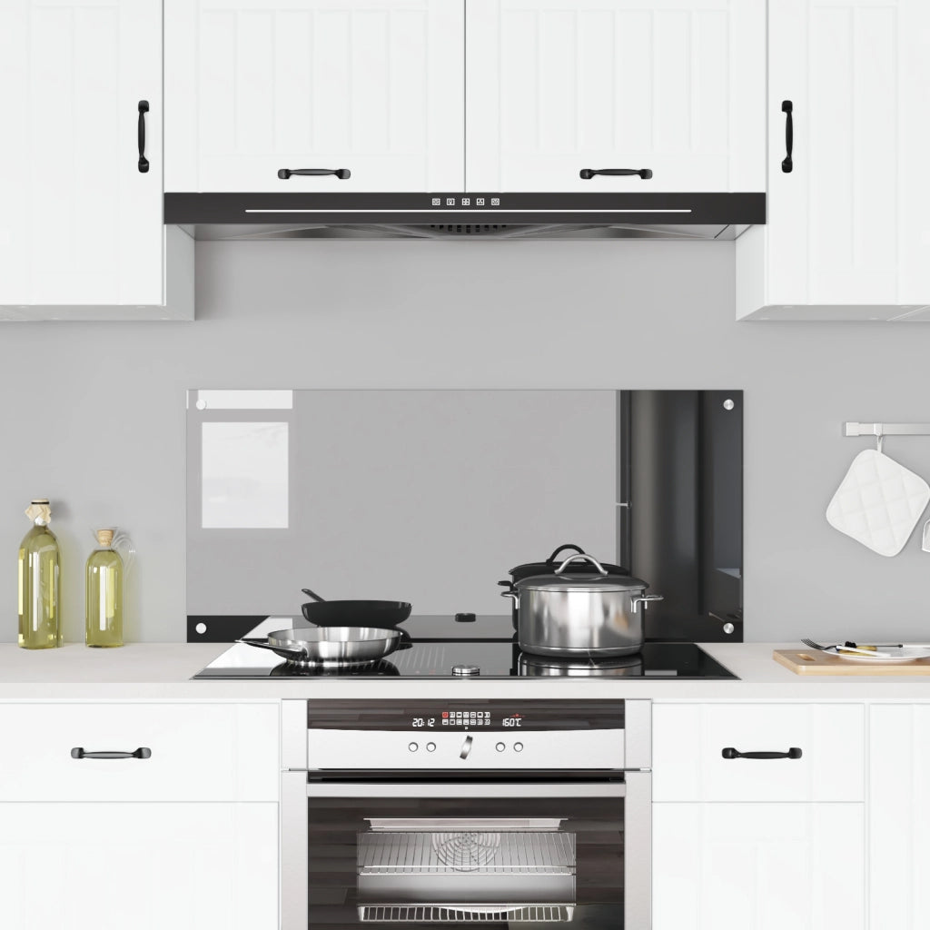Schienale Cucina Grigio scuro 110x50x0,6 cm in Vetro Temperato di