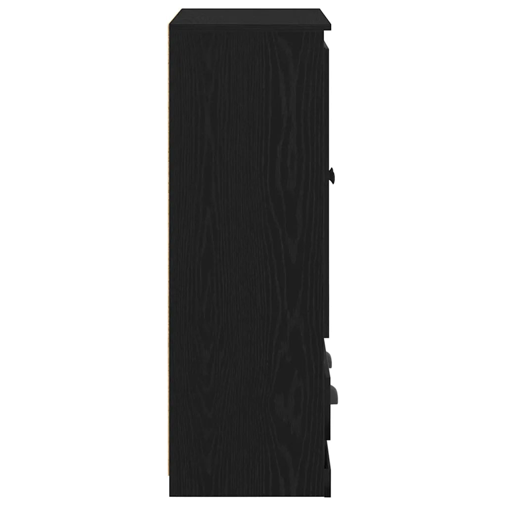 Credenza Rovere Nero 60 x 35,5 x 103,5 cm Legno multistrato