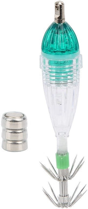 Luce di attracco per pesca subacquea in forma di calamaro - LED - colore verde - adatto per acqua dolce e salata - realizzato con materiale PE di alta qualità