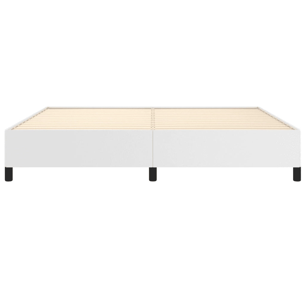 Giroletto-Struttura Letto Bianco 200x200 cm in Similpelle 943187