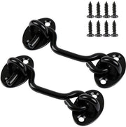 2x Viti per finestra - 7,5 cm - chiusura per finestra / chiusura per porta / chiusura per serranda / fermi porta - chiusura porta, chiusura serranda, cassa di cattura - acciaio inossidabile