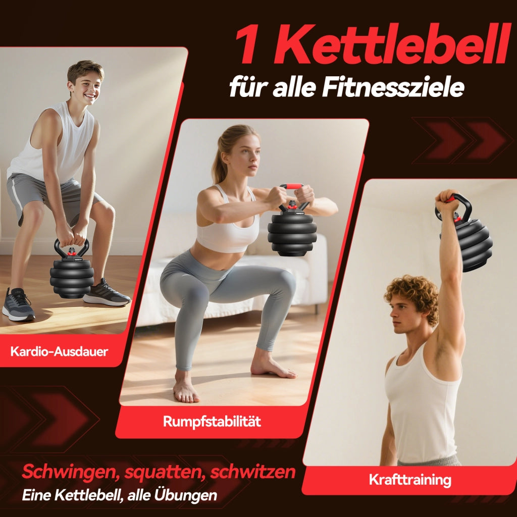 Set di manubri regolabili 10-20kg ¨C zephmum ¨C Hanteln, Kettlebell, Langhantel