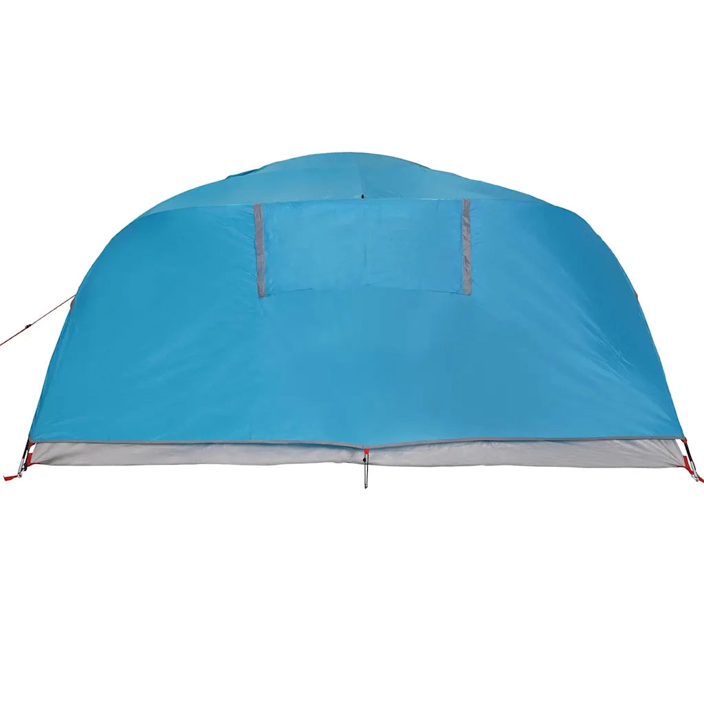 Tenda da Campeggio a Cupola per 4 Persone Blu Impermeabile