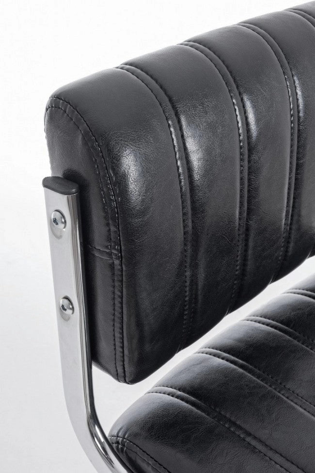 Set 2 Sgabelli Bar 46x51,5x88,5/109,5h cm Barclay Nero