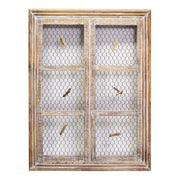 Portamemo legno finestra con mollette rettangolare cm 46x61x5,5