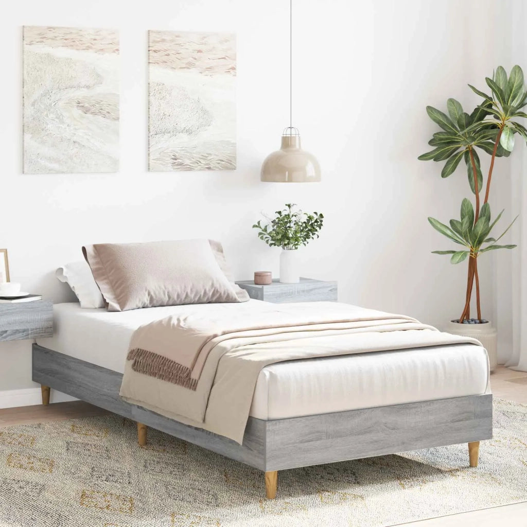 Struttura del letto Sonoma grigio 80 x 200 cm
