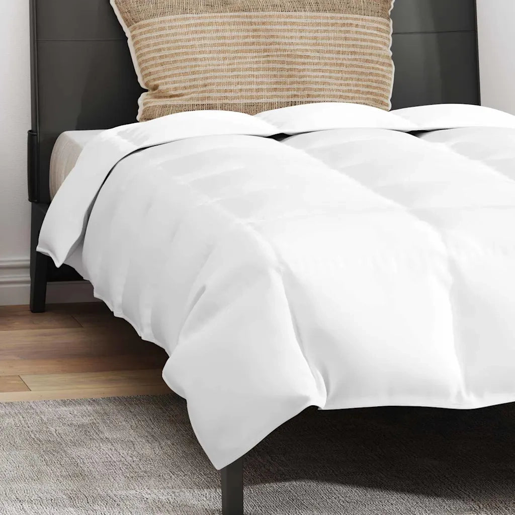 vidaXL Piumone con cuscino 2 pcs Bianco 135 x 200 cm Piume