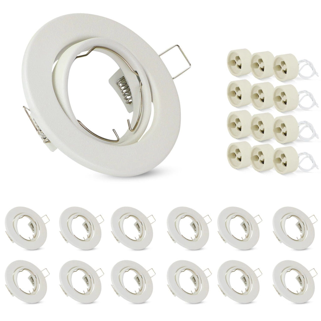 ZMH Faretto da soffitto LED 12 Pezzi con Attacco GU10 Orientabile 30° Lampade Alogene