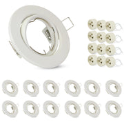 ZMH Faretto da soffitto LED 12 Pezzi con Attacco GU10 Orientabile 30° Lampade Alogene
