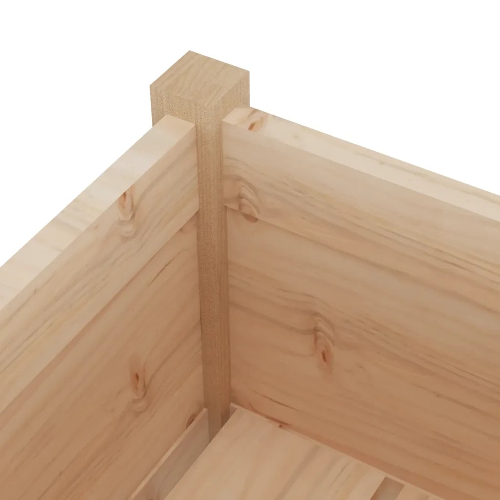 Fioriera da Giardino-Vaso da Esterno 70x70x70 cm in Legno Massello di Pino 171123