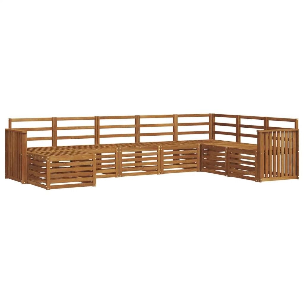 Set di divani da esterno 8 pcs Naturale