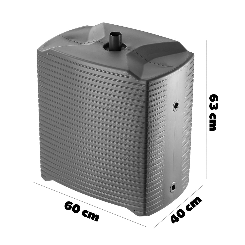 Serbatoio per acqua piovana KADAX 125L, barile modulare in plastica color antracite