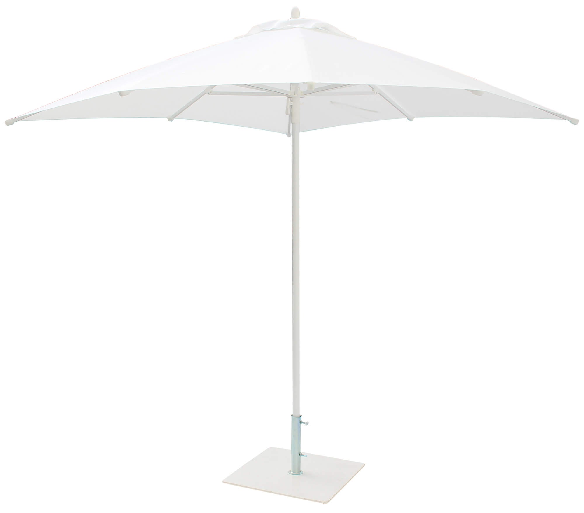 Ombrellone da Giardino 2,25x2,25 m Palo Ø40 mm in Alluminio Maffei Kronos Bianco