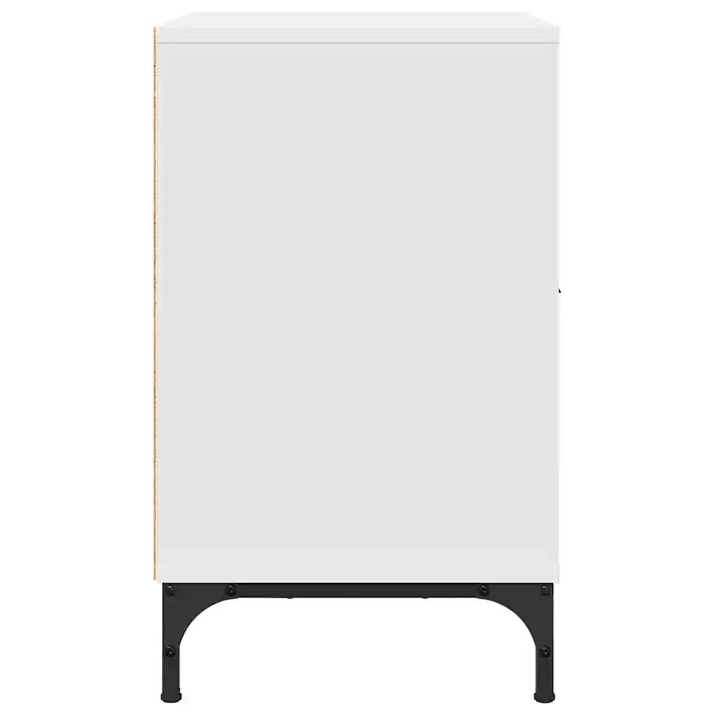 Armadio da Notte Bianco 49 x 36 x 61 cm Legno multistrato 883474