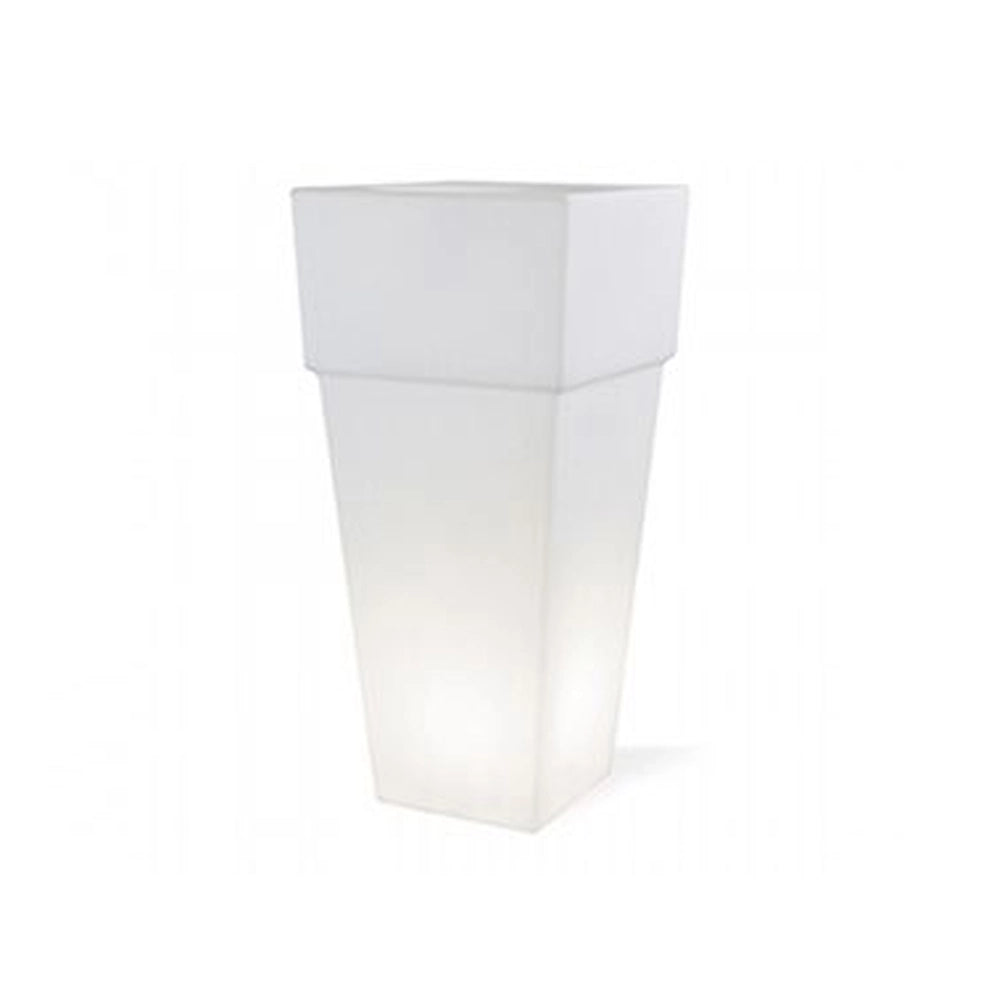 Piantana Da Esterno Moderna Lounge Termoplastica E Porcellana Bianco 1 Luce E27