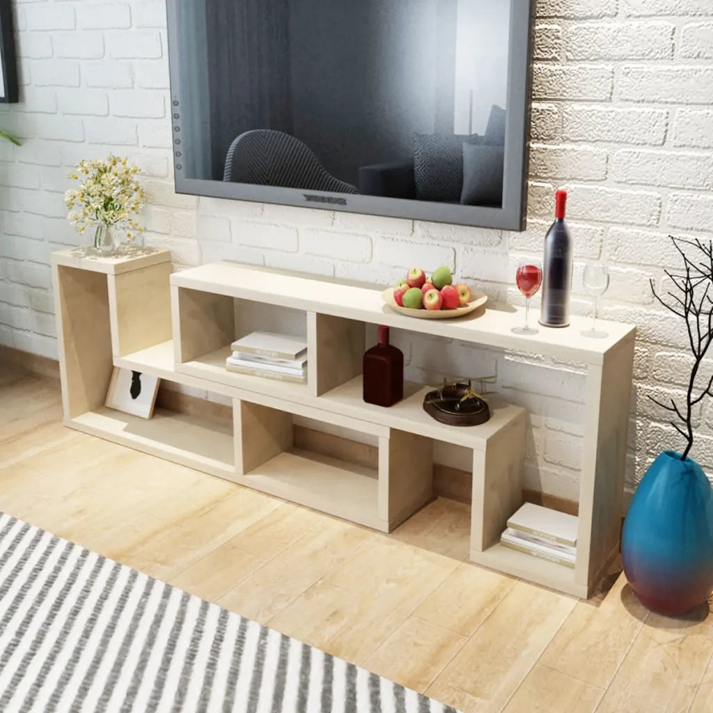 Mobile Porta TV Doppio a L Colore Rovere 243065