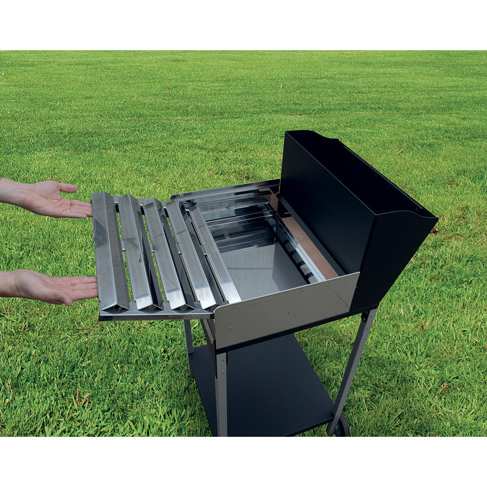 Barbecue Multiuso Legna Carbonella Gas Griglia in Acciaio Famur BK 8 Eco Gas