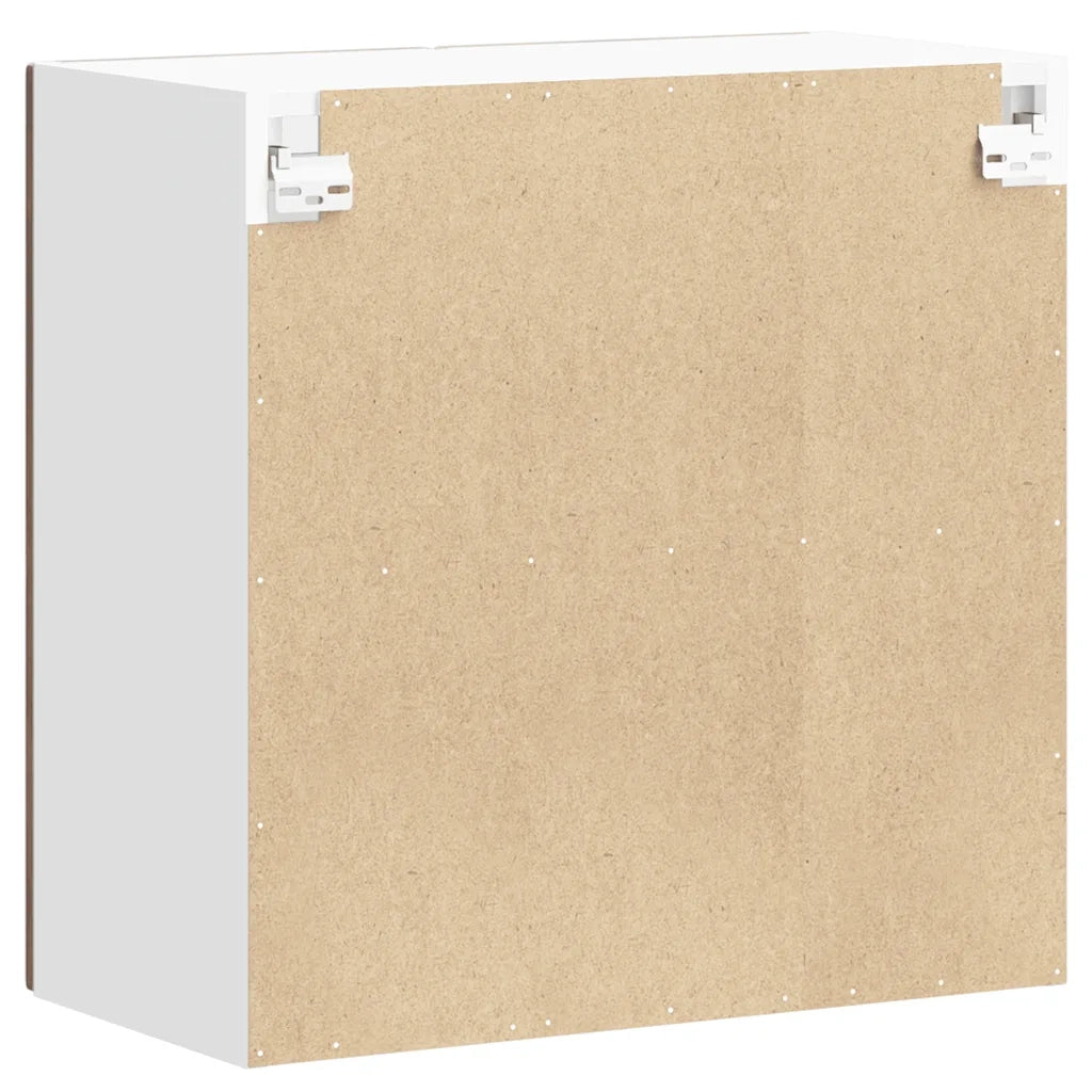Pensile da Cucina con Porta in Vetro Lucca Rovere Fumo 853912