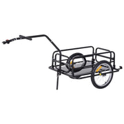 CARRELLO RIMORCHIO PER BICICLETTA NERO 156X72X82CM
