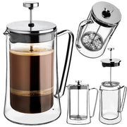 KADAX - Caffettiera a pistone da 1 litro con caraffa in vetro da 1000 ml.