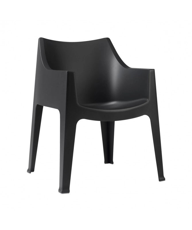 SEDIE COCCOLONA SET DA 2 in TECNOPOLIMERO MADE IN ITALY SCAB DESIGN - Antracite 81